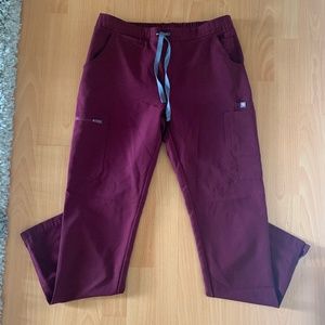 FIGS Technical Collection Maroon Scrub Pant